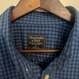 Abercrombie & Fitch Blue Checkered Men's Shirt